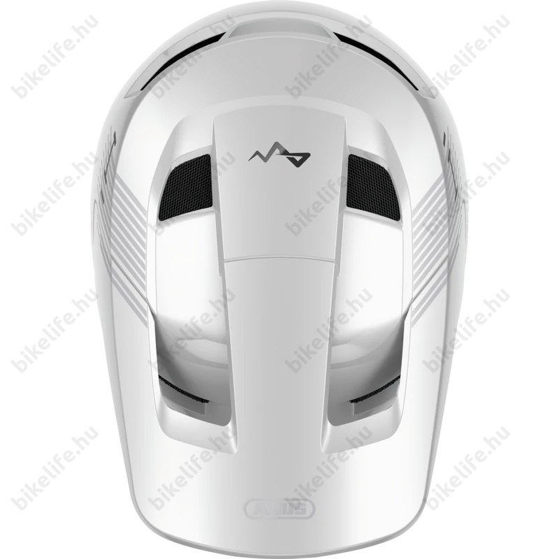 ABUS HiDrop fullface kerékpáros bukósisak shiny white S-es, 55-56cm fejkerületre