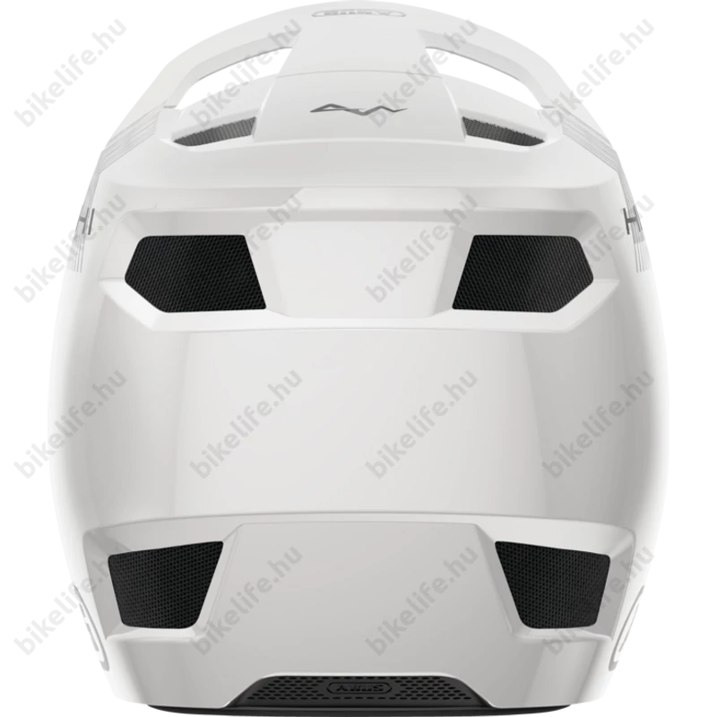 ABUS HiDrop fullface kerékpáros bukósisak shiny white S-es, 55-56cm fejkerületre