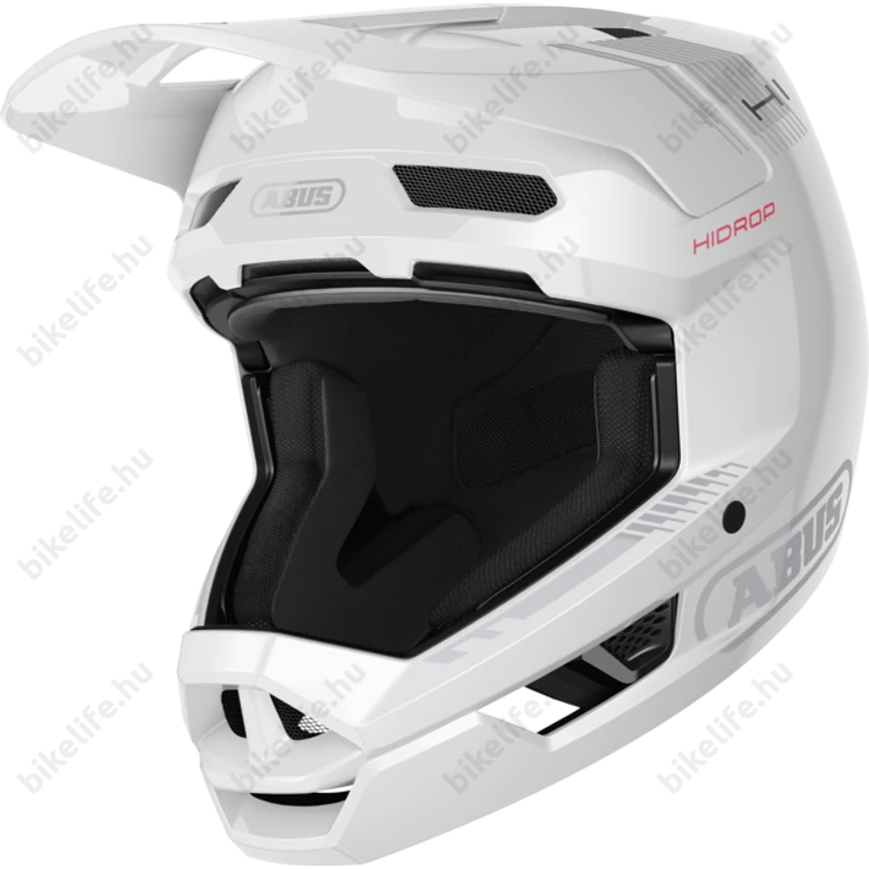 ABUS HiDrop fullface kerékpáros bukósisak shiny white XL-es, 61-62cm fejkerületre