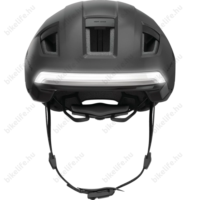 Abus HYP-E kerékpáros bukósisak első és hátsó világítással index jelzővel volcano titan M (54-58cm)