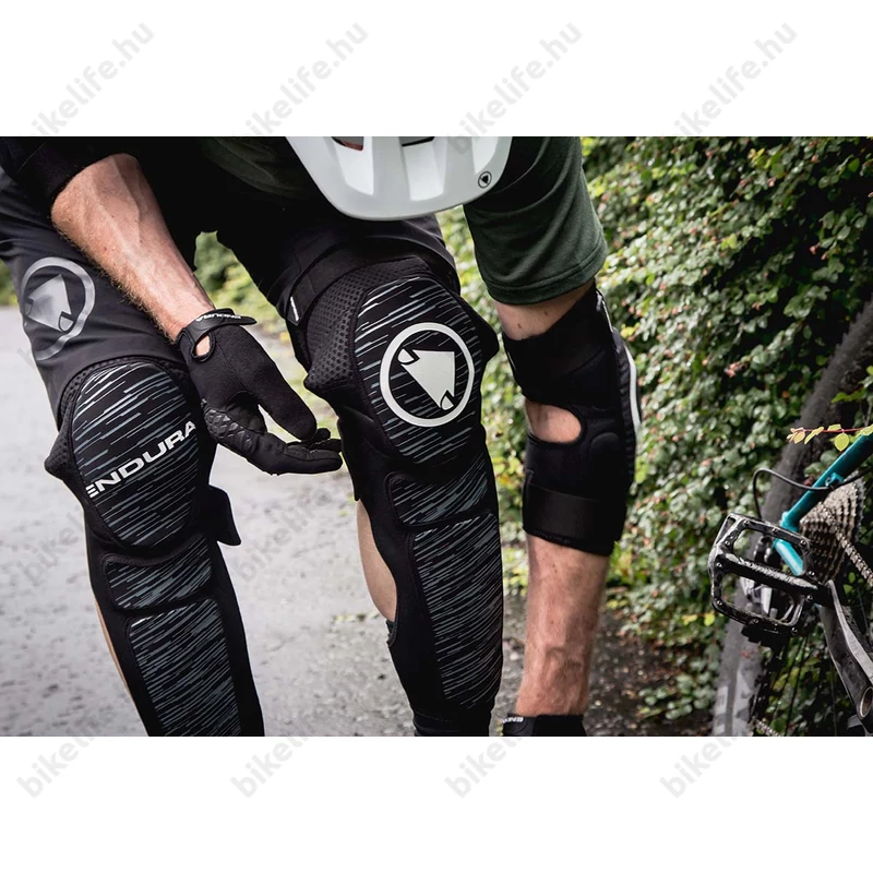 Endura SingleTrack Shin Pads térd és sípcsontvédő MTB felhasználásra, fekete, M-L