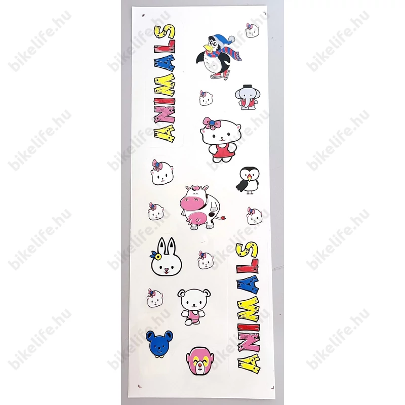 Matrica Garnitúra Animals 35x13cm 2 színben