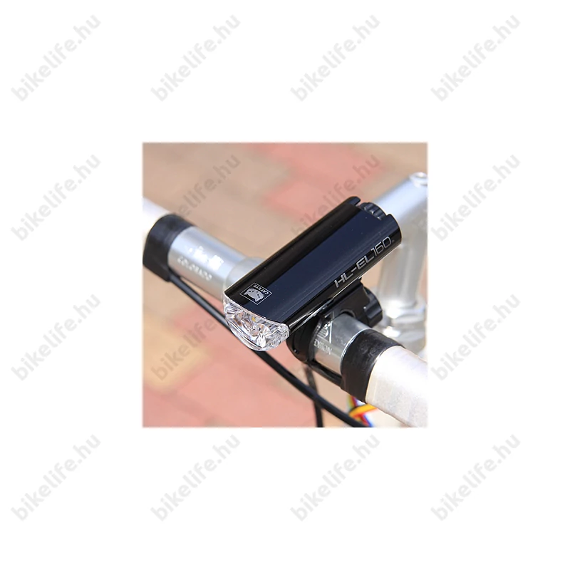 Cateye HL-EL160 elemes első lámpa 3LED 2 funkció vízálló fekete