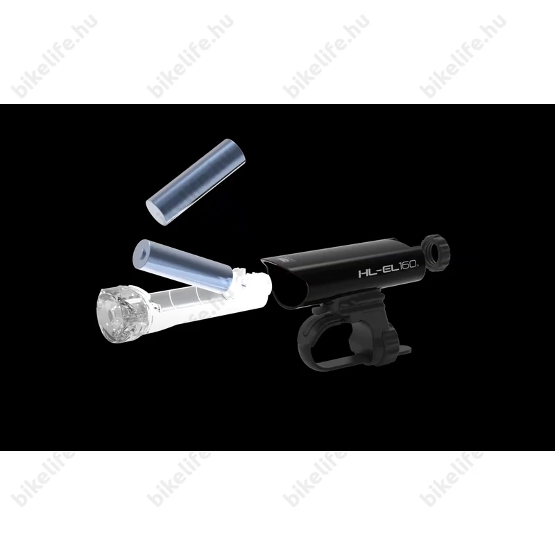 Cateye HL-EL160 elemes első lámpa 3LED 2 funkció vízálló fekete