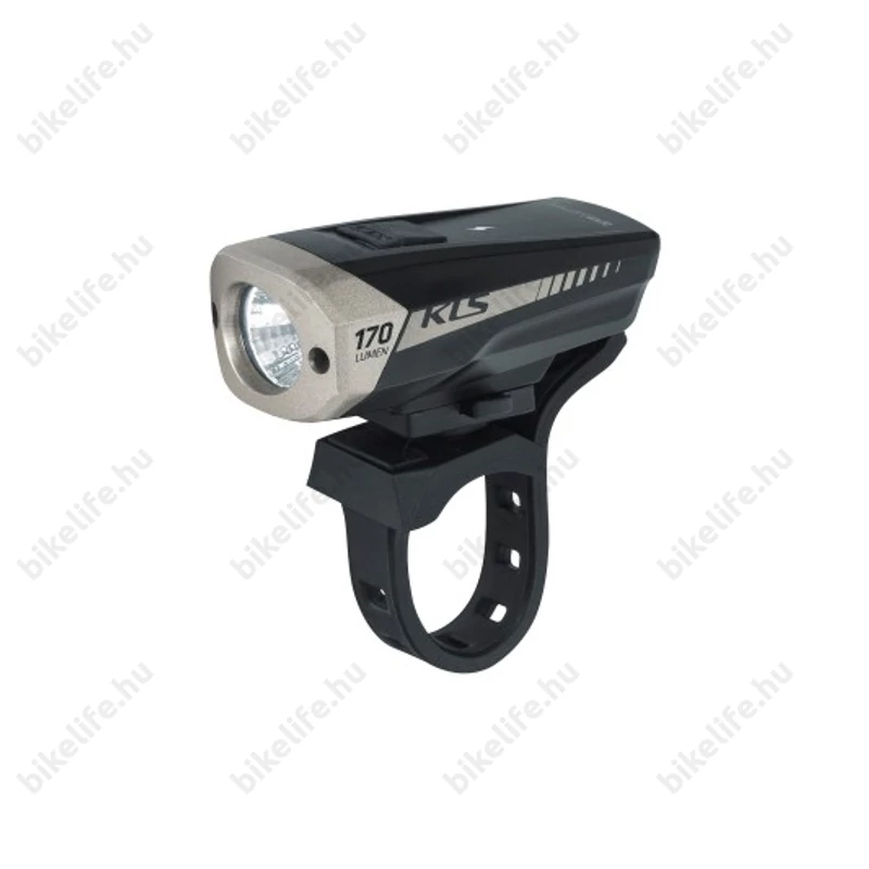 Lámpa elemes első Kellys SPITFIRE 170 Lumen USB tölthető fémházas fekete