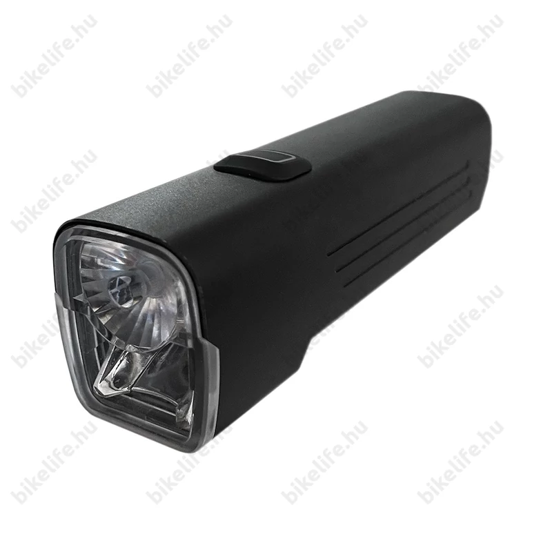 Kellys Luna 1000 akkumulátoros első lámpa 1000 Lumen, USB tölthető, fémházas, fekete