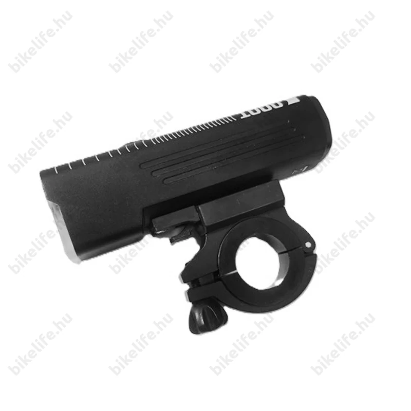 Kellys Luna 1000 akkumulátoros első lámpa 1000 Lumen, USB tölthető, fémházas, fekete