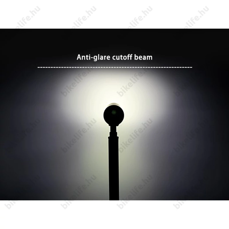 Ravemen CR800 akkumulátoros első lámpa 800 lumen fényerő, 2600mAh akku, oldalfény, távirányító