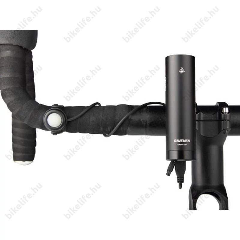 Ravemen CR800 akkumulátoros első lámpa 800 lumen fényerő, 2600mAh akku, oldalfény, távirányító