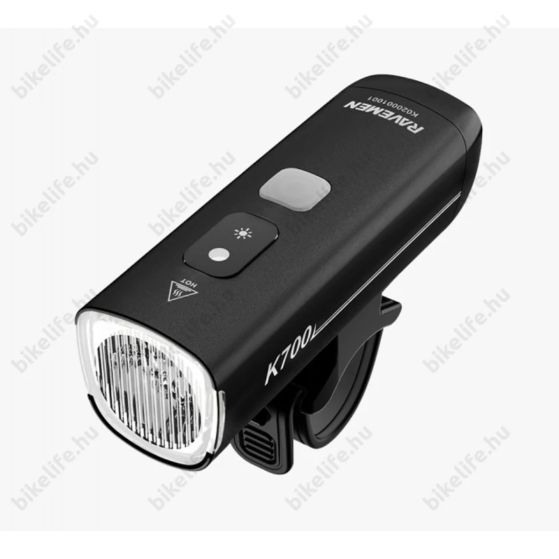 Ravemen K700 akkumulátoros első lámpa, 700 lumen, 2200mAh, intelligens mód