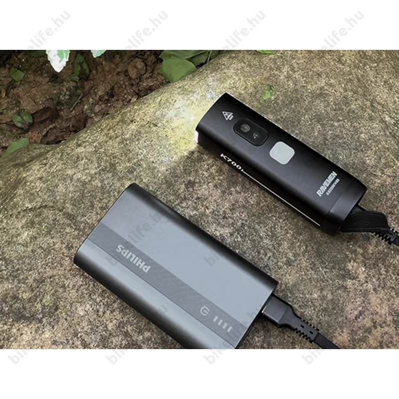 Ravemen K700 akkumulátoros első lámpa, 700 lumen, 2200mAh, intelligens mód