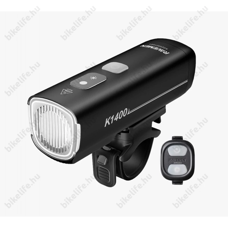 Ravemen K1400 akkumulátoros első lámpa, 1400 lumen, 4000mAh, intelligens mód, vezeték nélküli távirányító