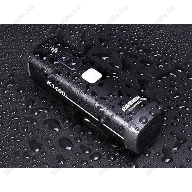 Ravemen K1400 akkumulátoros első lámpa, 1400 lumen, 4000mAh, intelligens mód, vezeték nélküli távirányító