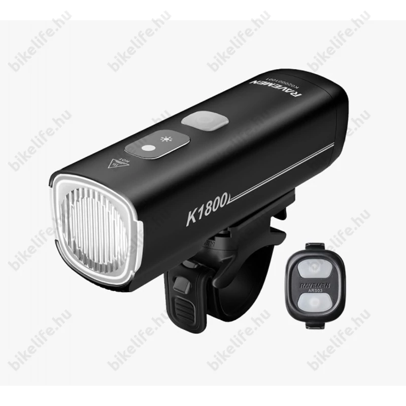Ravemen K1800 akkumulátoros első lámpa, 1800 lumen, 5000mAh, intelligens mód, vezeték nélküli távirányító