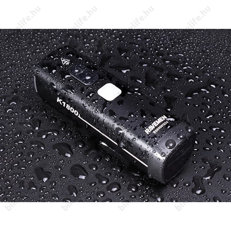 Ravemen K1800 akkumulátoros első lámpa, 1800 lumen, 5000mAh, intelligens mód, vezeték nélküli távirányító