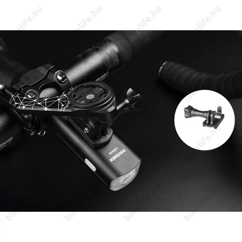 Ravemen LR500 akkumulátoros első lámpa, 500 lumen, 2200mAh