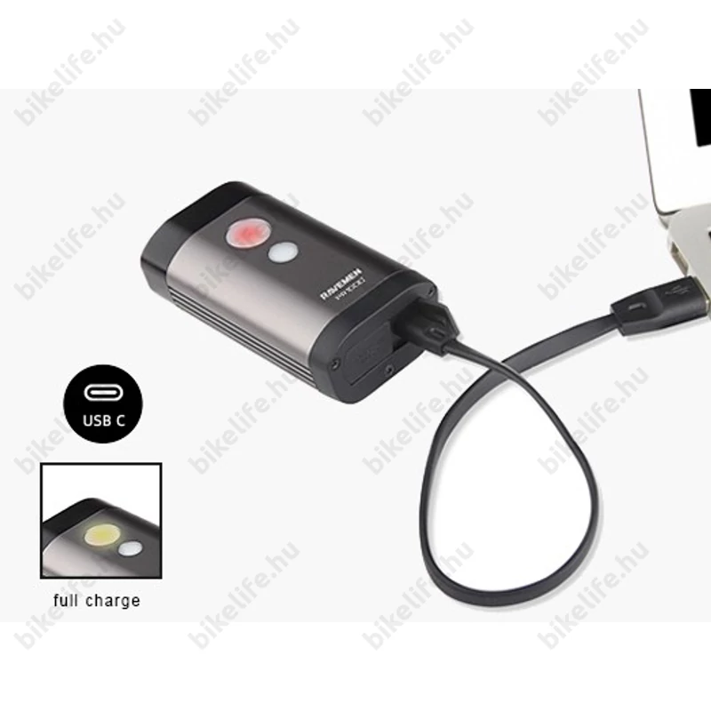 Ravemen PR1000 akkumulátoros első lámpa, 1000 lumen, 3200mAh, országúti/MTB, tompított/reflketor mód, távirányító