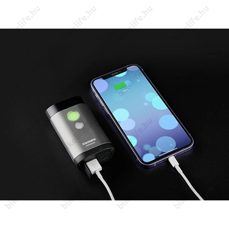 Ravemen PR1000 akkumulátoros első lámpa, 1000 lumen, 3200mAh, országúti/MTB, tompított/reflketor mód, távirányító