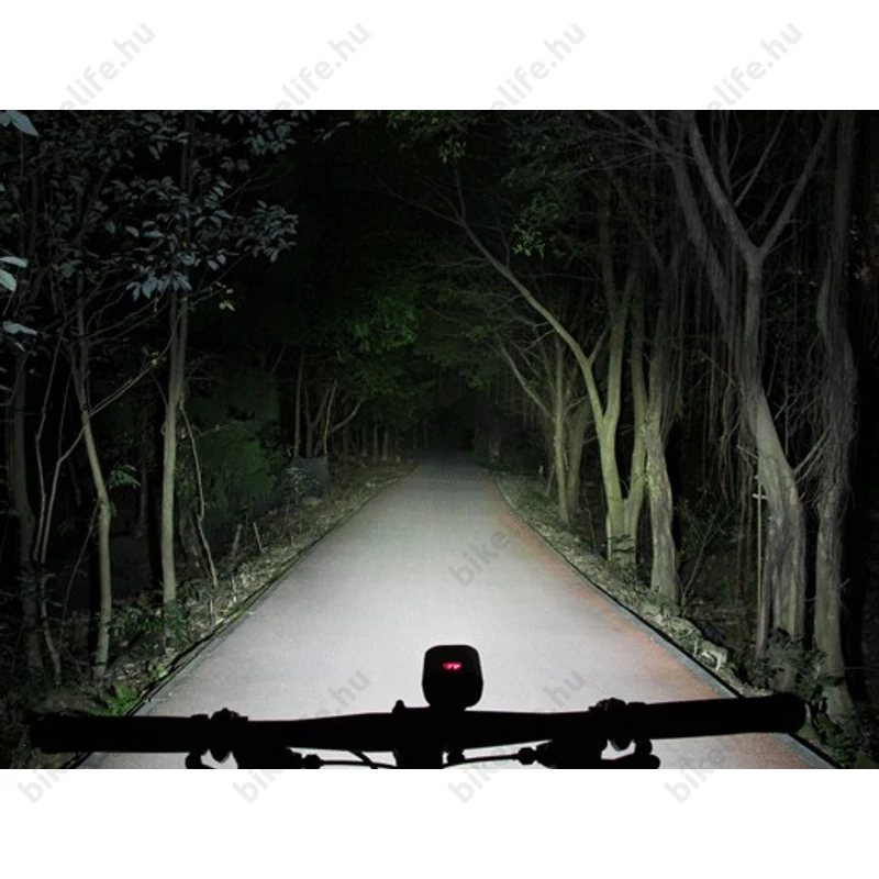 Ravemen PR2000 akkumulátoros első lámpa, 2000 lumen, 6000mAh, országúti/MTB, tompított/reflketor mód, vez. nélk. távirányító