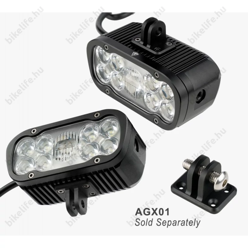 Ravemen XR6000 akkumulátoros első lámpa, 6000 lumen, 4x4000mAh, országúti/MTB, tompított/reflketor mód, vez. nélk. távirányító
