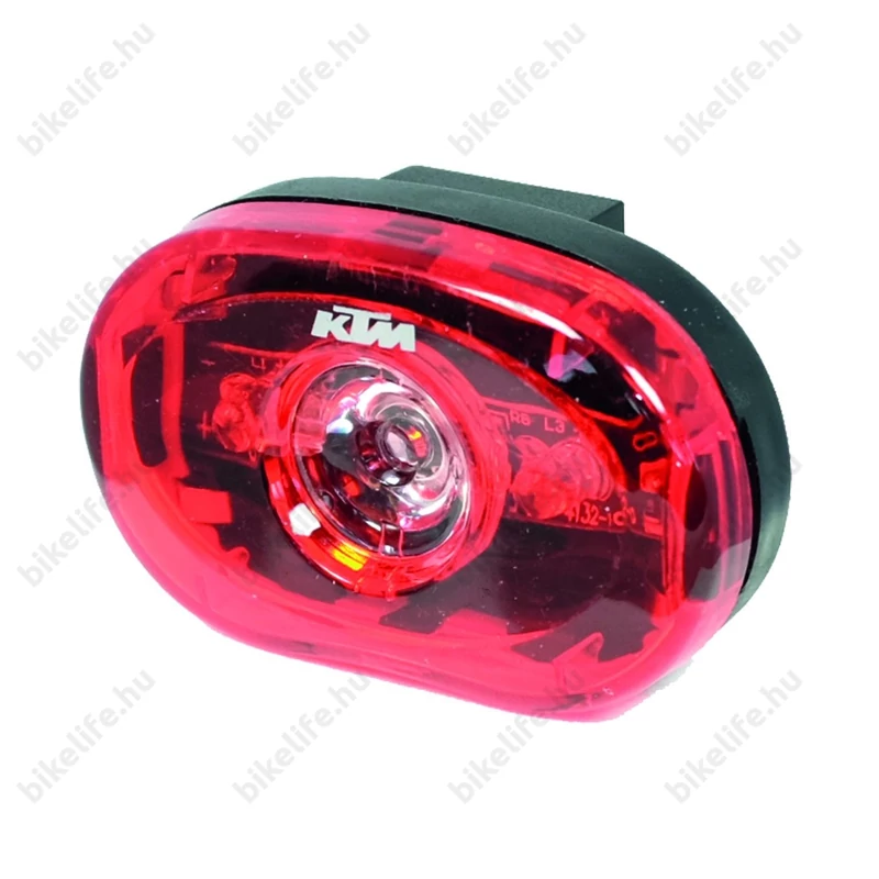 KTM 0,5watt hátsó villogó 2 funkciós, fekete