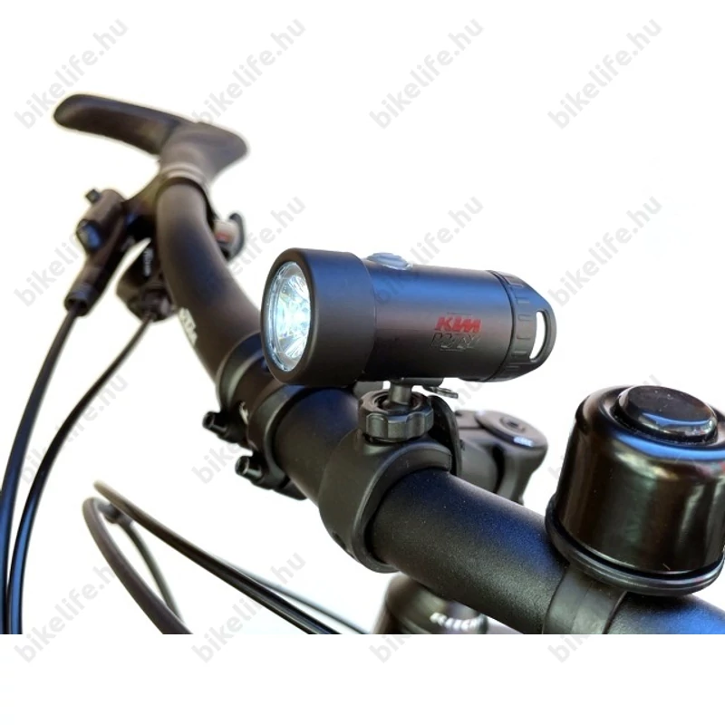 KTM Head Light akkus első lámpa LED fényforrás, USB tölthető, 200 lumen, fekete