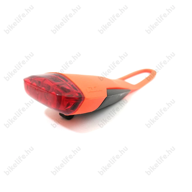 KTM Head Light akkumulátoros hátsó lámpa, 4 LED-es, szilikonpántos, narancssárga