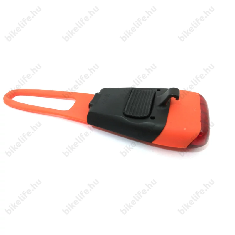 KTM Head Light akkumulátoros hátsó villogó, 4 LED-es, szilikonpántos, narancssárga
