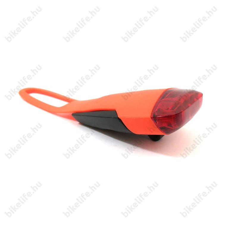 KTM Head Light akkumulátoros hátsó villogó, 4 LED-es, szilikonpántos, narancssárga