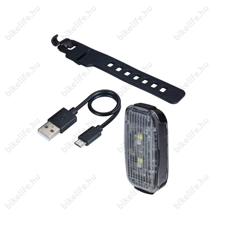 BBB BLS-149 SpotDuo lámpa 2in1 első+hátsó, fekete szilikon rögzitővel