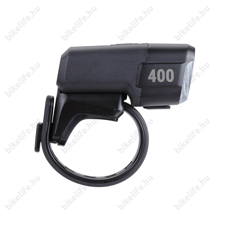 BBB BLS-130 NanoStrike első lámpa, LED-es, 1000 mAh-s akkumulátorral, 400 lumen fényerő, fekete