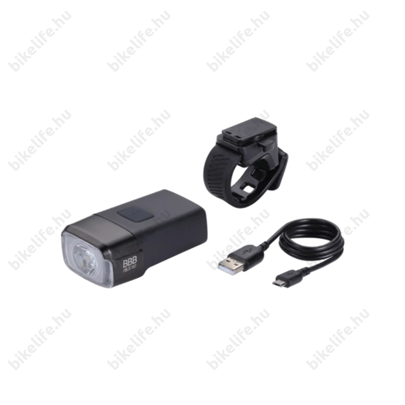 BBB NanoStrike első lámpa akkumulátoros, BLS-161, USB-ről tölthető, 600 lumen, fekete