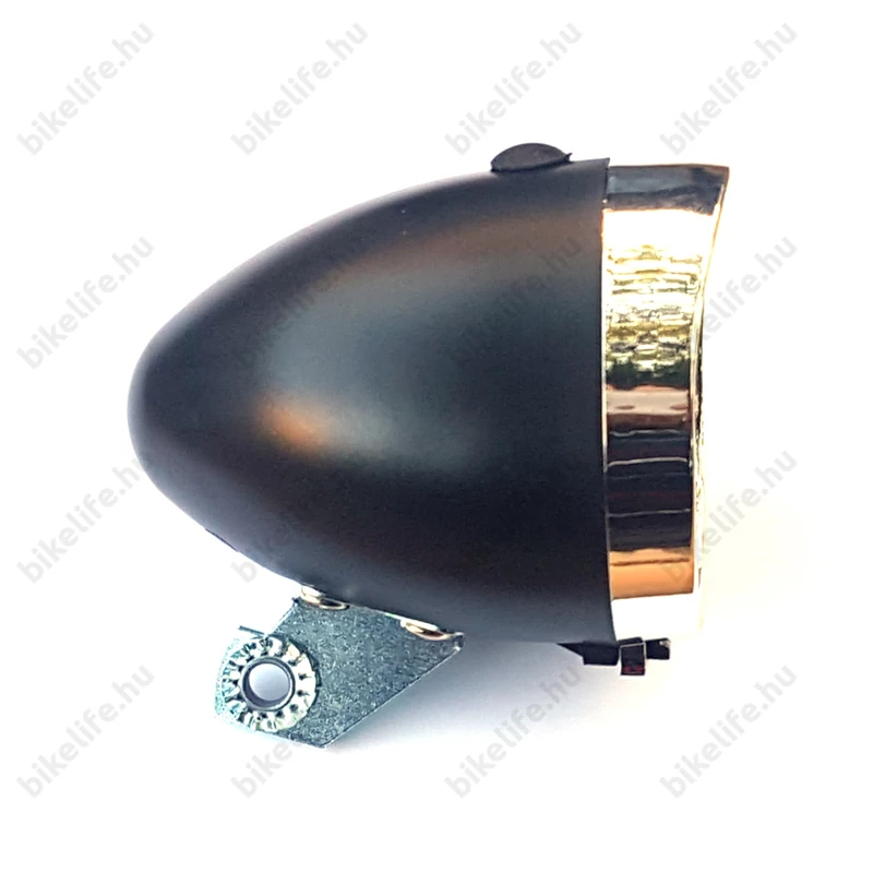 Classic elemes LED-es első kerékpár lámpa 3 LED-el króm-fekete