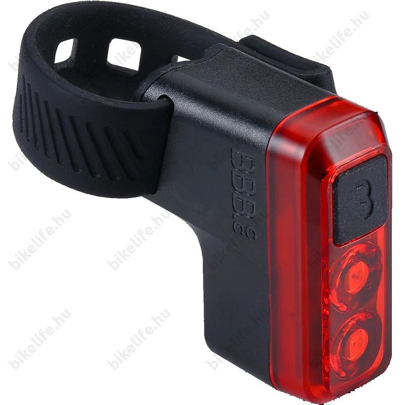 BBB BLS-145 Salute hátsó lámpa, 300 mAh-ás, tölthető lithium akkumulátorral, micro USB-s, fekete