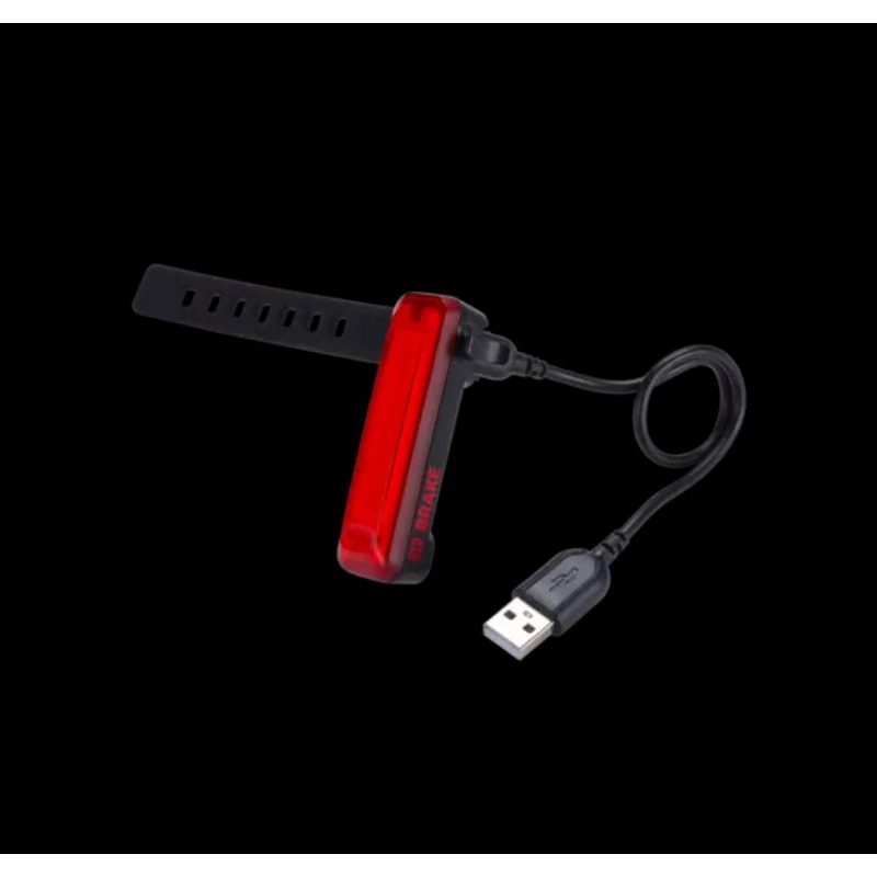 BBB SignalBrake akkumulátoros hátsó villogó BLS-167, USB, 20 lumen, 5 mód, féklámpa funkcióval, 300mAh