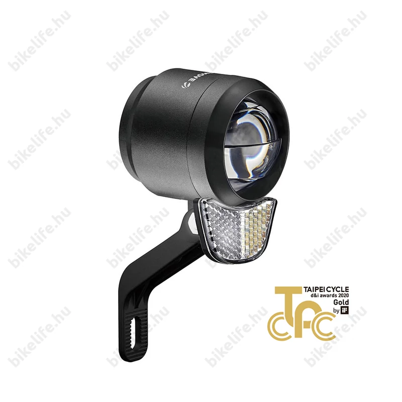 LiteMove SE-70 ebike első lámpa, 70Lux fényerő, MTi optika, IP56 ellenállóság