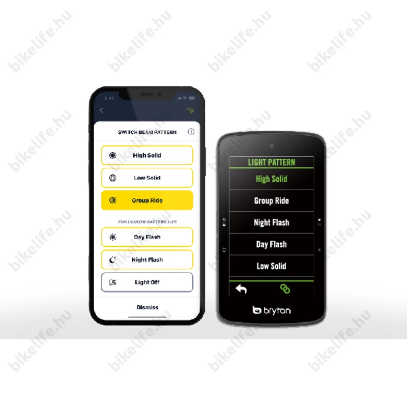 Bryton Gardia R300L hátsó villogó és radar akkumulátoros, ANT+