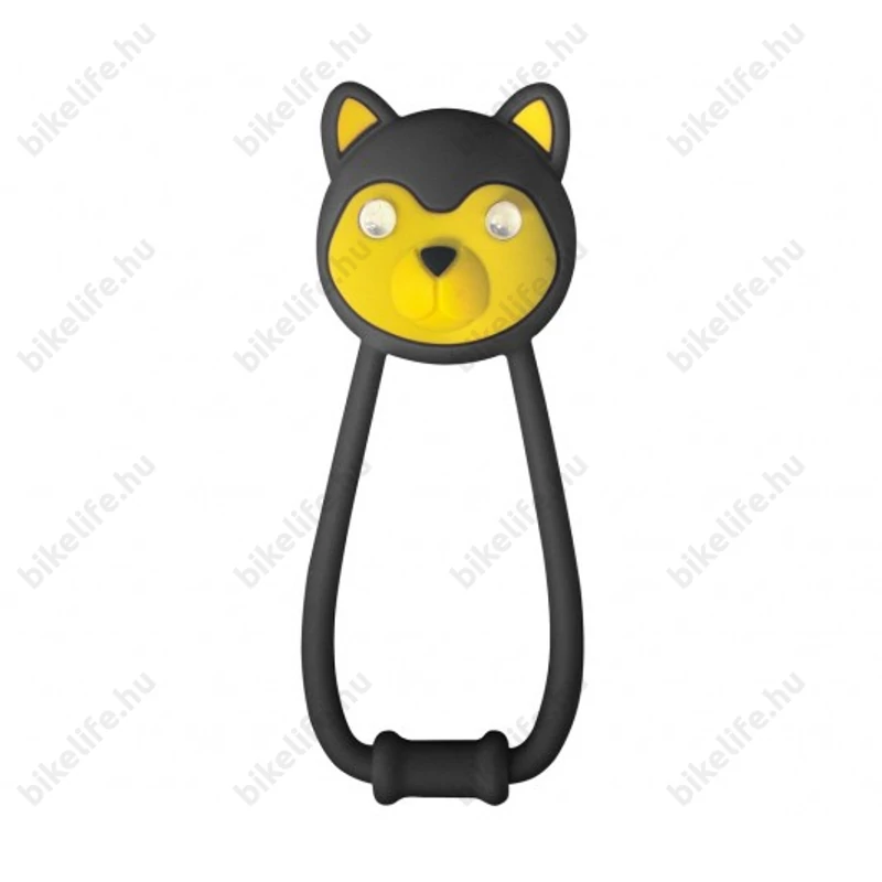 Kellys Teddy elemes 2 ledes 2 funkciós első villogó, elemmel, fekete színű