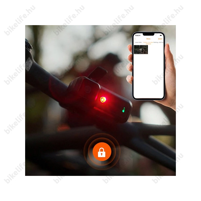 Ravemen NT301 akkus hátsó lámpa 2K HD kamera funkcióval 80 lumen fényerővel