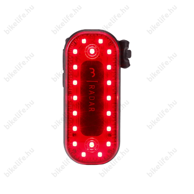 BBB BLS-251 Signal Radar radaros hátsó villogó 80 Lumen 6 üzemmód Ant+ Bluetooth USB-C tölhető Li-polimer akku