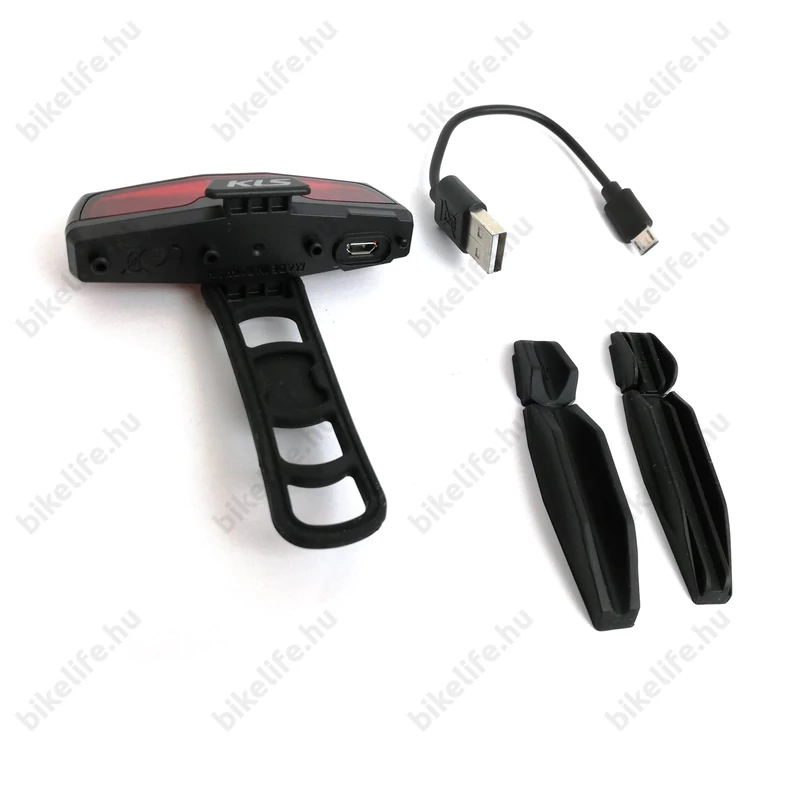 Kellys Illux akkumulátoros hátsó lámpa nyeregcsőre LED-es USB-ről tölthető