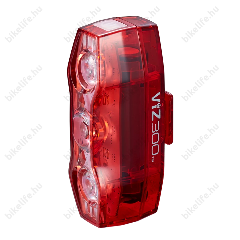 Cateye ViZ300 villogó TL-LD810 tölthető USB-s, 4 funkció, 300 lumen fényerő