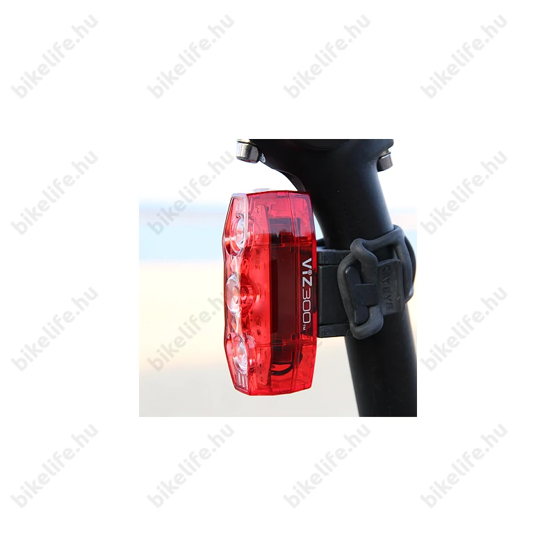 Cateye ViZ300 villogó TL-LD810 tölthető USB-s, 4 funkció, 300 lumen fényerő