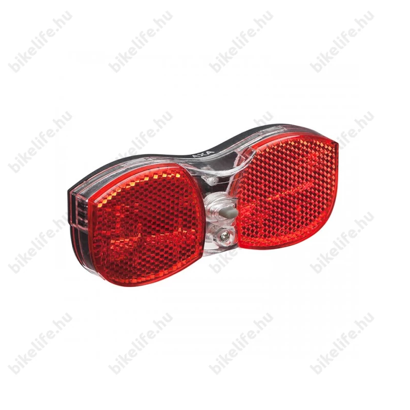 AXA City elemes hátsó lámpa LED-es, csomagtartóra, kapcsolós, 80mm, prizmával