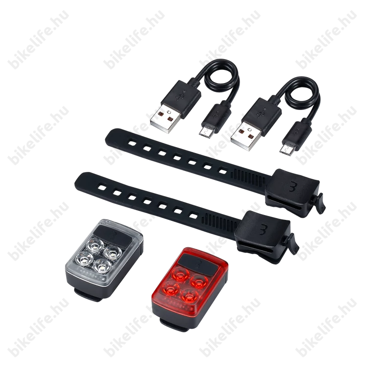 BBB BLS-237 Slide Combo akkumulátoros villogó szet, LED, tölthető lithium akkumulátorral, fekete