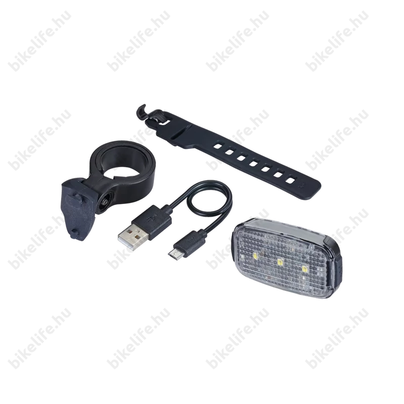 BBB BLS-148 SpotCombo lámpakészlet első+hátsó, fekete rögzitővel