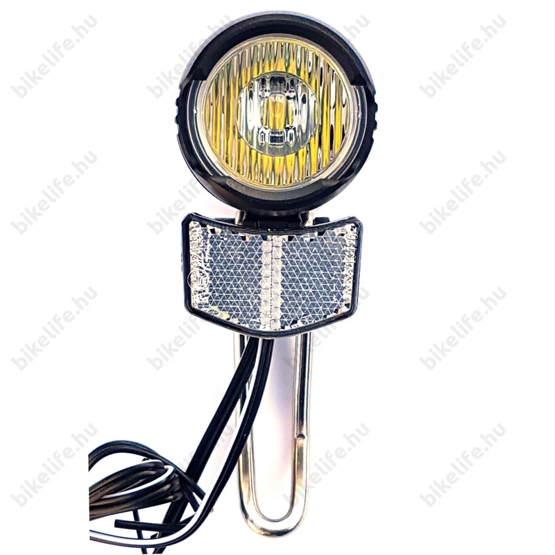 Ridepositive agydinamós első lámpa 30 LUX fényerővel, LED-es, kapcsolós, 4 vezetékes
