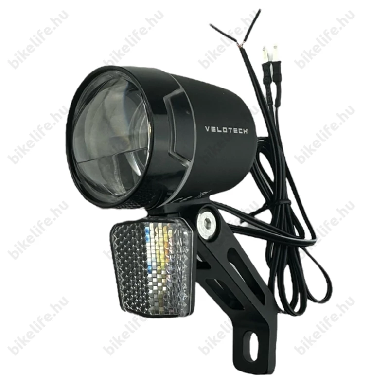 Agydinamós első lámpa 80 LUX fényerővel 2 LED-el dupla lencsés optikával fényérzékelővel 4 vezetékkel