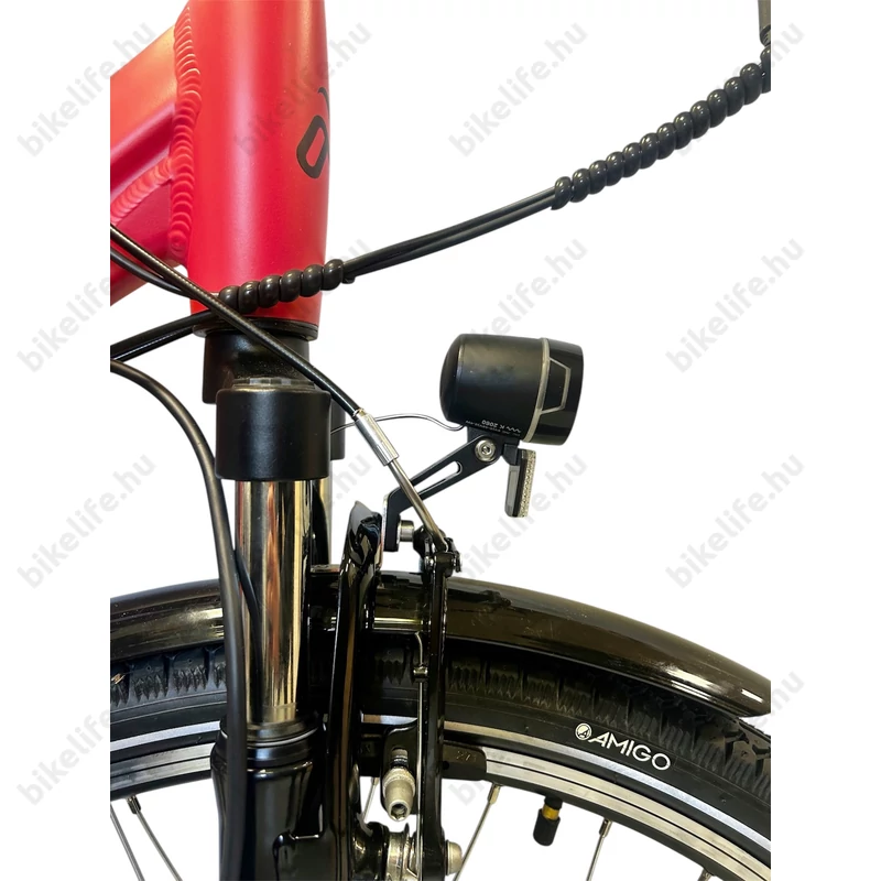 Ebike első lámpa 100 LUX extra fényerővel dupla lencsés optikával 6-48V-ig csak egyenáramhoz használható