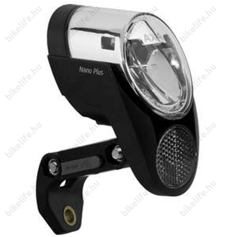 AXA Nano50+ dinamós első lámpa, 4 vezetékes, USB-töltő, 50lux fényerő